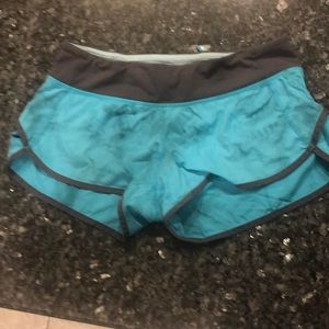 COPY - Lululemon Speed shorts turquoise and grey